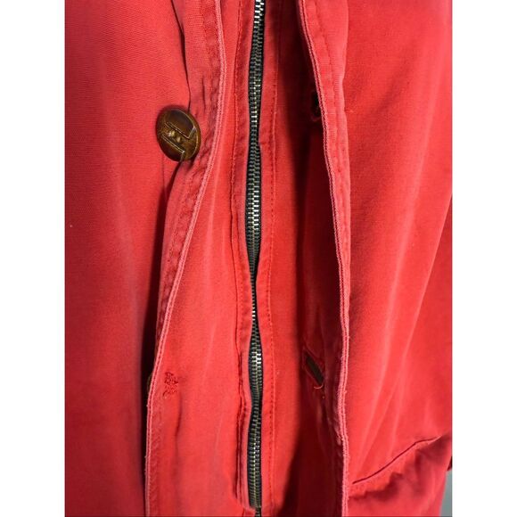 Vintage Marlboro Country Store Red Field Jacket XL – 90s Workwear Canvas Coat Br - Picture 14 of 16